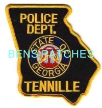 GEORGIA,TENNILLE POLICE 2 STATE SHAPED_wm